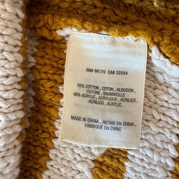 Anthropologie Moth Striped Knit Pullover Sweater Extra Small Boatneck Crop Boxy - Picture 9 of 14